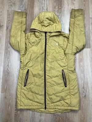 Chaqueta North Face Mujer Extra Grande XL Dorada Tamburello Parka Acolchada Con Capucha Foto 1 de 4