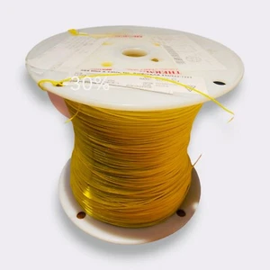 4000 Feet MIL-W-16878/4-BCE-4 Mil-Spec 28 AWG Silver CU PTFE Wire Yellow - Picture 1 of 4