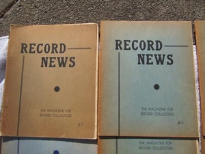 1956 RECORD NEWS Magazin 78 rpm Schallplattensammler 11 Ausgaben Diskographie Band 1 - Bild 1 von 5