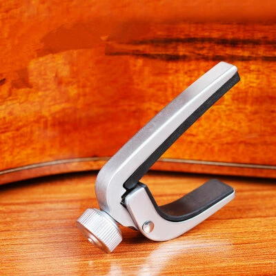 Professional Guitar Capo Acoustic Electric Ukulele Silver Trigger Clamp - Image 1 of 4