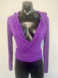 KESHET Purple Wrap Tie Cardigan Long Sleeve Free Size - Picture 1 of 9