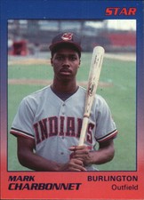 1989 Star Company Mark Charbonnet Burlington Indians Minor League Card