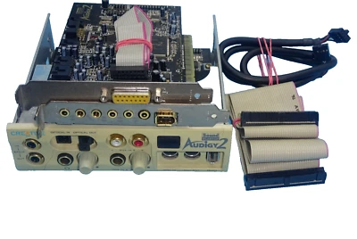 CREATIVE SB AUDIGY 2 SB0250 FRONT PANEL + AUDIGY 2 SB0240 PCI SOUNDKARTE#GK11305 - Bild 1 von 3