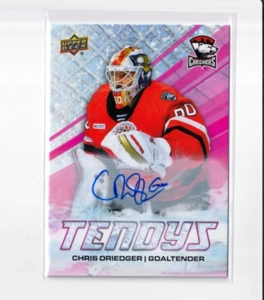 CHRIS DRIEDGER '24/25 2024/25 Upper Deck AHL TENDYS AUTOGRAPH card #T-3 AUTO - Foto 1 di 1
