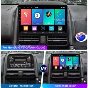 9" FOR HONDA CRV 2002-2006 ANDROID 13 CARPLAY STEREO RADIO GPS WIFI HEAD UNIT BT - Picture 1 of 24
