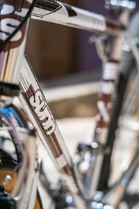 Kit 7 stickers SUNN VTT vintage Néo rétro aspect CUIR MARRON 2 - Foto 1 di 8