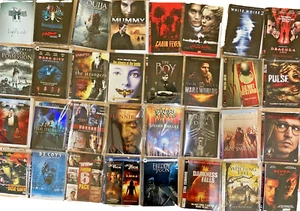 41 HORROR FILMS / 32 UNITS (DVD) DISCS + COVER ART- NO CASES -GOOD TO VERY GOOD - Picture 1 of 1