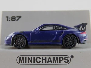 Minichamps 870 063228 Porsche 911 GT3 RS (2015) in viola met. 1:87/H0 nuovo/confezione originale - Foto 1 di 8