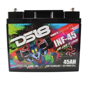 12V Battery 45AH 1500W AGM Group U1R 675 Amps Non Spillable INFINITE INF-45 DS18 - Picture 1 of 5