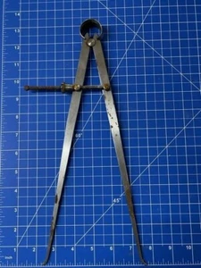 LUFKIN 42-12 Inside Caliper with Solid Nut, 12" VINTAGE rusty - Picture 1 of 5