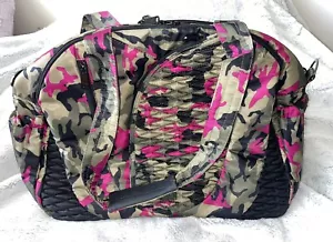 LUG Cartwheel Yoga Weekender Duffle Fitness Travel Bag Camouflage Pink Beautiful - Picture 1 of 11