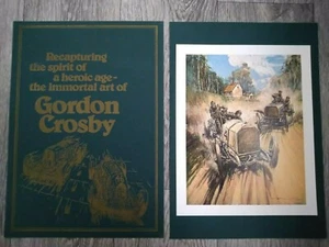Gordon Crosby Vintage Mercedes Grand Prix Motor Racing Colour Print 23cm x 28cm - Picture 1 of 2