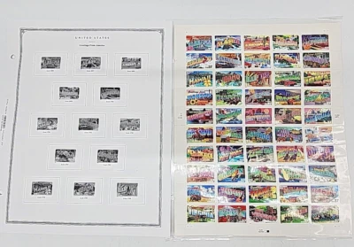 34¢ "Greetings from America"- Sheet of 50 - With Scott's Album Pages - Image 1 of 4