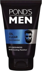 Ponds Men Oil Clear Face Wash (100gm) Icy Fressness With Cooling Menthol / FS - Picture 1 of 4