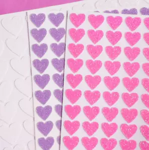 ¡Pegatinas corazón brillo! - 1/4" a 4 pulgadas - Lindo y brillante para manualidades! - Imagen 1 de 8