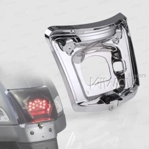 KiWAV taillight bracket bezel holder adapter chrome fits Vespa GTS GTV '14-later - Picture 1 of 4