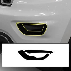 Fits Grand Cherokee 14-21 Front Bezel Chrome Delete Decal Blackout Vinyl Film - Bild 1 von 7