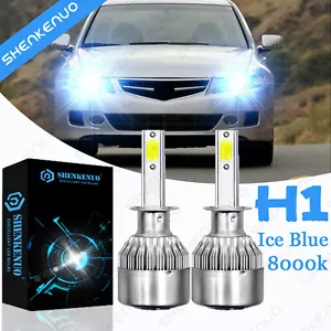 For ACURA TSX 2004-2008 - 2pcs H1 LED Headlight Bulbs Low Beam Ice Blue 8000K C6 - Foto 1 di 5