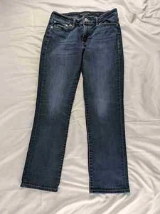 Lucky Brand Damen Dark Wash Bootcut Sweet Crop Jeans Five Pocket Größe 2 / 26 - Bild 1 von 11