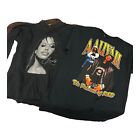 Lot of 2 Aaliyah Shirts sz: M / Black