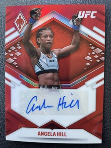 2022 UFC Panini Chronicles Phoenix RED Angela Hill Auto Signed