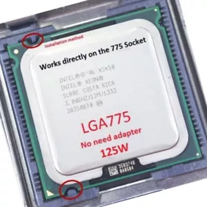 Procesador Intel Xeon X5450 3 GHz SLANQ SLBBE 125W LGA775 cuatro núcleos sin adaptador - Imagen 1 de 2