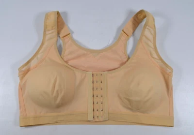 Nwt Embraced Beige Front Hook Bra Size 2XL Cream Color Adjustable Straps - Image 1 of 4