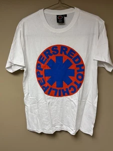 T-shirt Red Hot Chili Peppers Tour 22 23 24 bianca merce ufficiale USA Large L - Foto 1 di 4