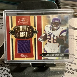 Camiseta deportiva usada Classics Sunday's Best Adrian Peterson Vikings 2009 #210/299 - Imagen 1 de 10