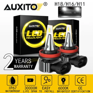 2X H11 H8 H9 LED Headlight Fog Light Conversion Kit Bulbs High Power 6000K 100W - Picture 1 of 10