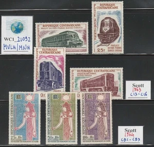 WC1_21092. COLECCIÓN FRANCESA: ÁFRICA CENTRAL. Valiosos juegos de aire años 60. MVLH-MNH - Imagen 1 de 1