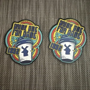 Dutch Bros May 16 2025 Drink One For Dane Sticker End Als Lot Of 2 - Picture 1 of 5