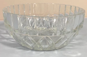 Pressglas Bonboniere 5"x2" Abstraktes Blumenmotiv Vintage Deko Schale - Bild 1 von 4