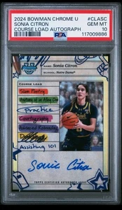2024 BOWMAN CHROME UNIVERSITY COURSE LOAD AUTOS #CLASC SONIA CITRON PSA 10 POP3! - Bild 1 von 3