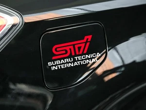 STI Subaru Fuel Tank Cap Cover Sticker for Levorg WRX Outback BRZ Forester - Picture 1 of 7
