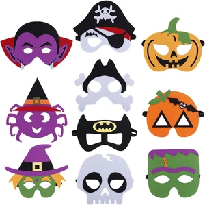 Halloween Felt Masks for Kids Girls Boys, Cosplay Masquerade Party Eye Mask  - Picture 1 of 12