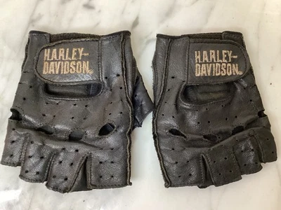 Harley Davidson Leather Fingerless Gloves Women Size S - Image 1 of 4