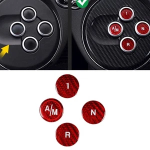 Center Automatic Gear Shift Panel Cover For Fiat Abarth 595 695 2012-2023 Red - Picture 1 of 4