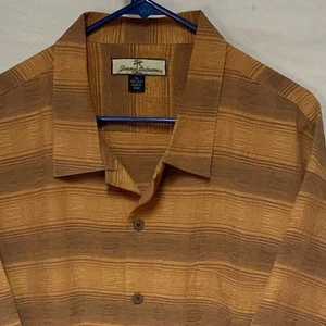 TOMMY BAHAMA Men’s S/S Casual Shirt Size X-LARGE Color ORANGE Design - Picture 1 of 4