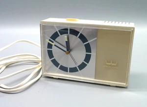Westclox Electric Tischuhr Wecker 1970er 1980er Retro- funktioniert - Bild 1 von 7