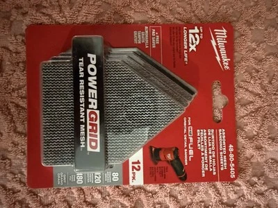 Hojas de grano Milwaukee 48-80-5405 80/120/180 para lijadora orbital M12 - 12 PK Foto 1 de 2