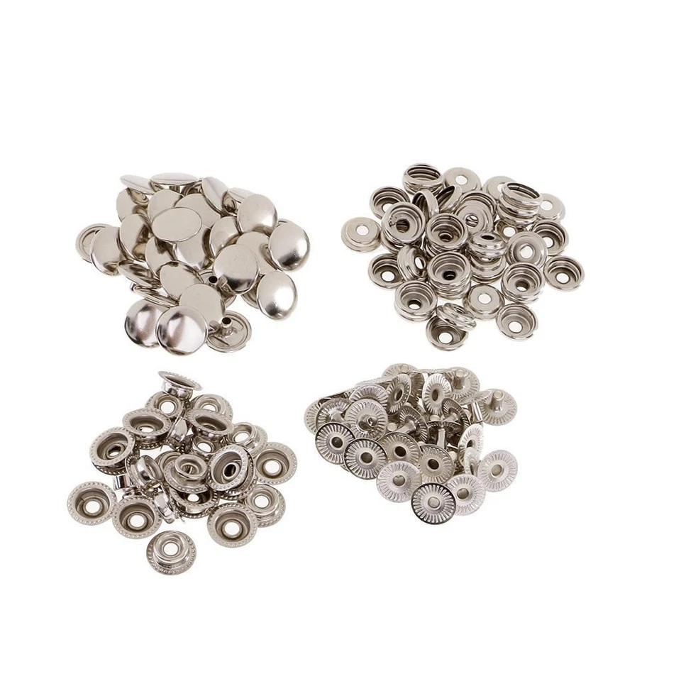30 Sets Metal  Fasteners  Press Stud Sewing Leather Button - Image 1 of 1