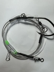 2 X COD HADDOCK NORWAY / ICELAND HALIBUT BOAT LEDGER RIG PENNEL 10/0 + 8/0 HOOK. - Picture 1 of 1
