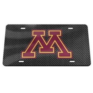 RARE Minnesota Golden Gophers Acrylic License Plate by WINCRAFT & FAST FREE SHIP - Picture 1 of 2