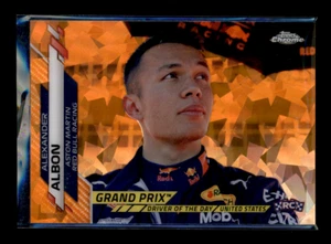 2020 Topps Chrome Sapphire Formula 1 Grand Prix Alexander Albon #172 Orange 9/25 - Picture 1 of 2