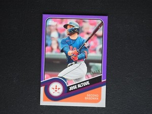 2020 Topps Brooklyn Collection Jose Altuve Purple #01/15 MINT