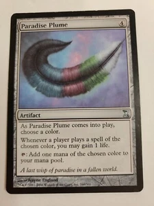 MTG Magic The Gathering Card Paradise Plume Artifact Time Spiral 2006 - Picture 1 of 2