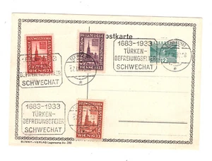 Austria sello expo etiquetas en tarjeta - Imagen 1 de 1