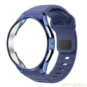 Silicone Band+Case for Samsung Galaxy Watch 7 6 5 4 FE 40mm 44mm Classic 43/47mm - Picture 1 of 35