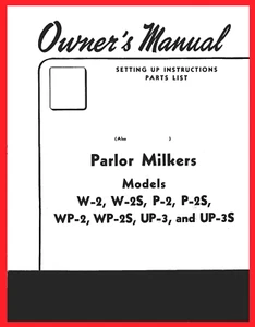 IH International McCormick-Deering Parlor Milkers Owner's Manual & Parts List - Picture 1 of 18